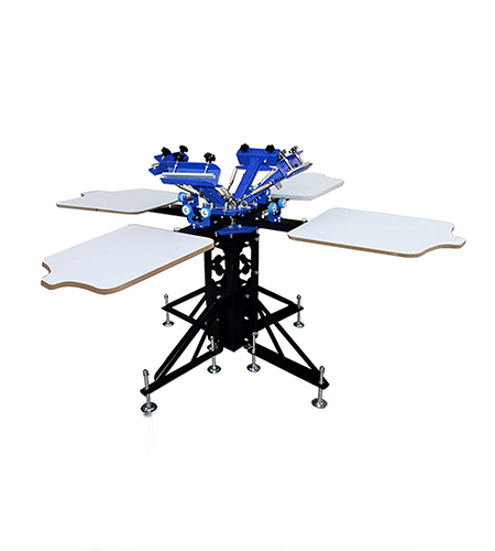 4 Color 1 Station Desktop Screen Printing Machine